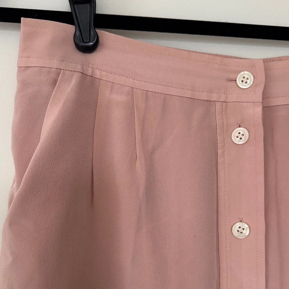 Madewell 100% Silk Island Button-Front Skirt - Picture 4 of 7